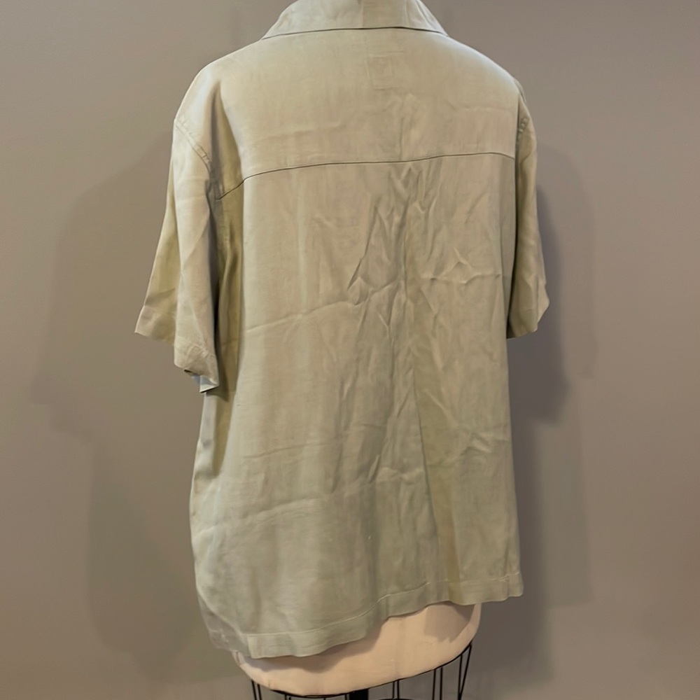 Havana Jack Cafe silk short sleeve button down - Picture 4 of 6